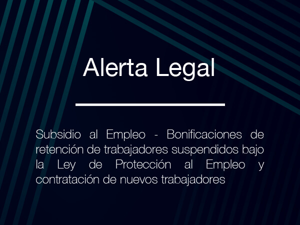 Alerta Legal – Subsidio al Empleo